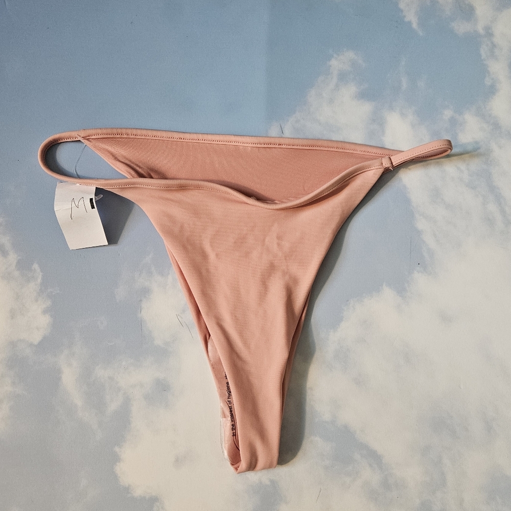 Coral Pink High Leg Bikini Bottom Brazilian Bikini Bottom - Picture 10 of 10